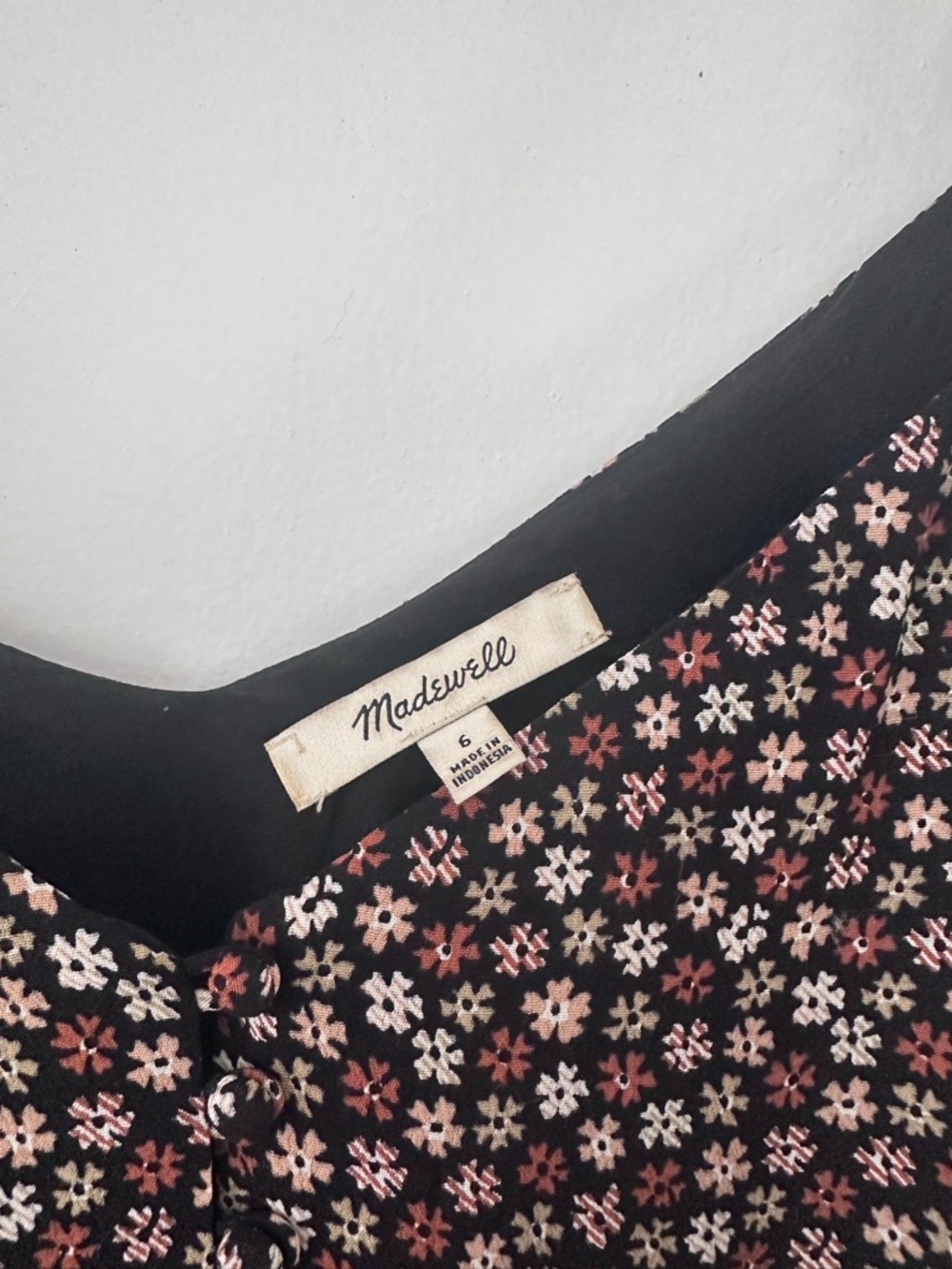 Madewell Floral V-Neck Cami Top - Size 6 - Picture 3 of 5